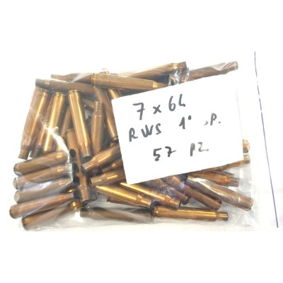Bossoli 7x64 RWS usati 1° sparo conf.57 pz.