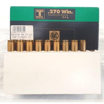 Bossoli 270 Winchester RWS usati 1° sparo conf.17 pz.