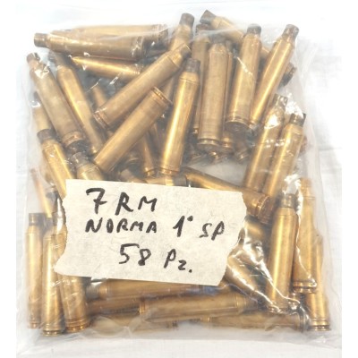 Bossoli NORMA 7 mm Magnum usati 1° sparo conf.58 pz.
