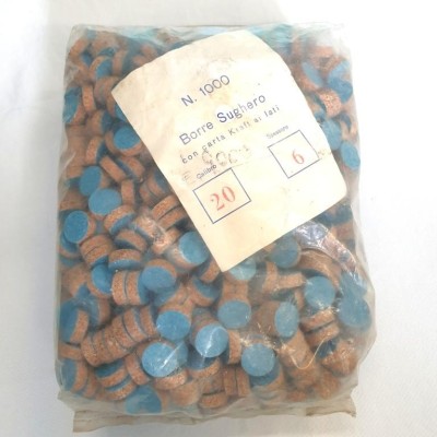 Borre cal.20 Sughero 6 mm conf.1000 pz.