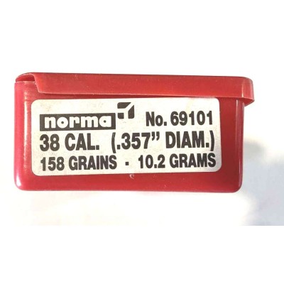 Palle 38/357 Norma 158 FMJ FP conf.75 pz.